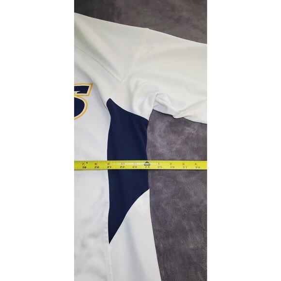 Vintage Nike Lions #11 Baseball Sz XL Embroidered Button Up Jersey White Used C1 - Picture 3 of 7